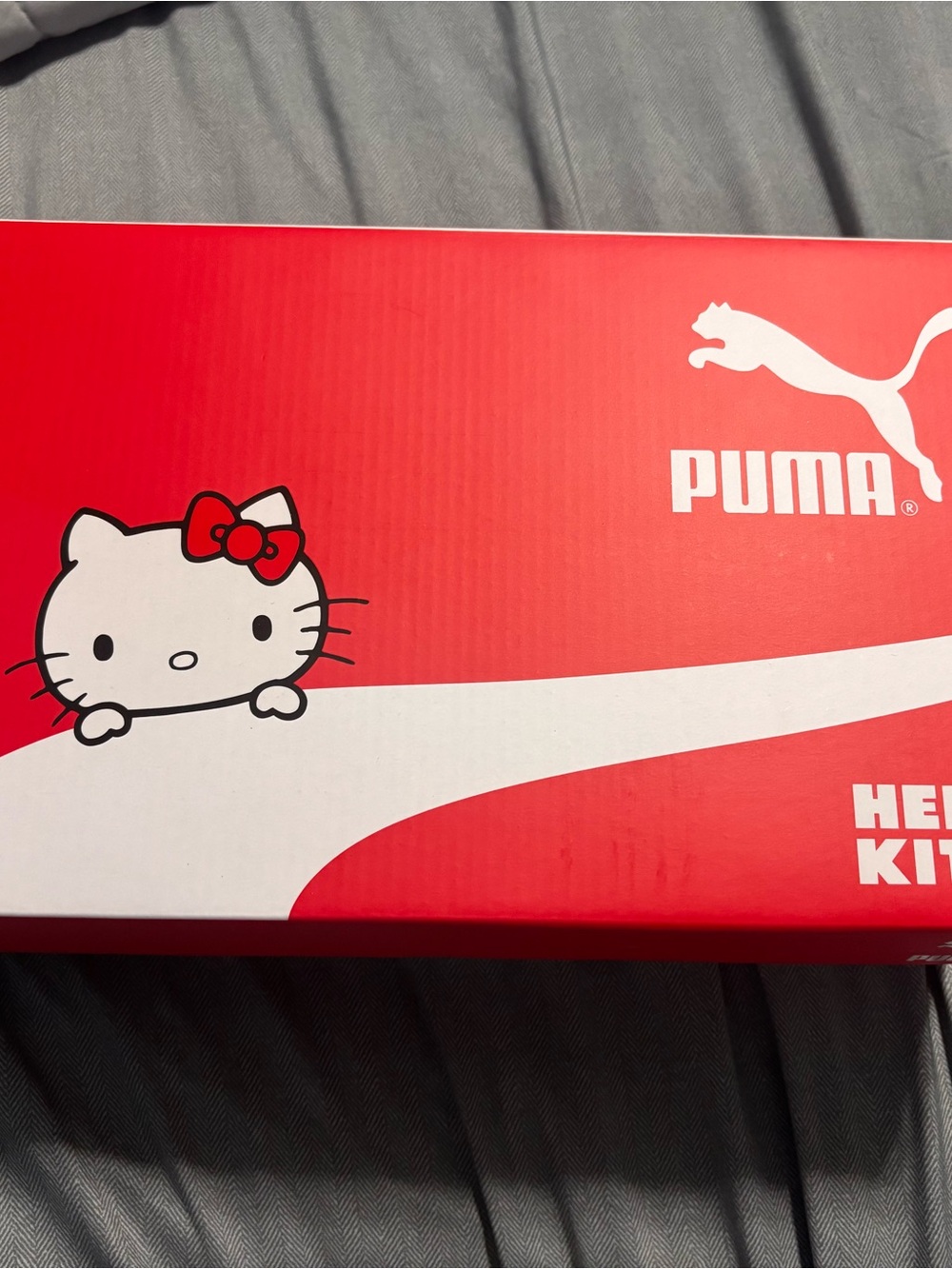 Puma Womens’ Hello Kitty Red and White Sneakers